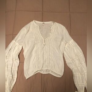 Free People linen blouse